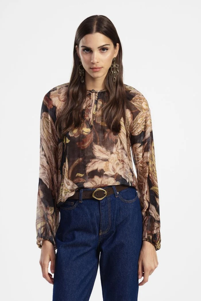 Dixie - Autumn Print Floral Blouse