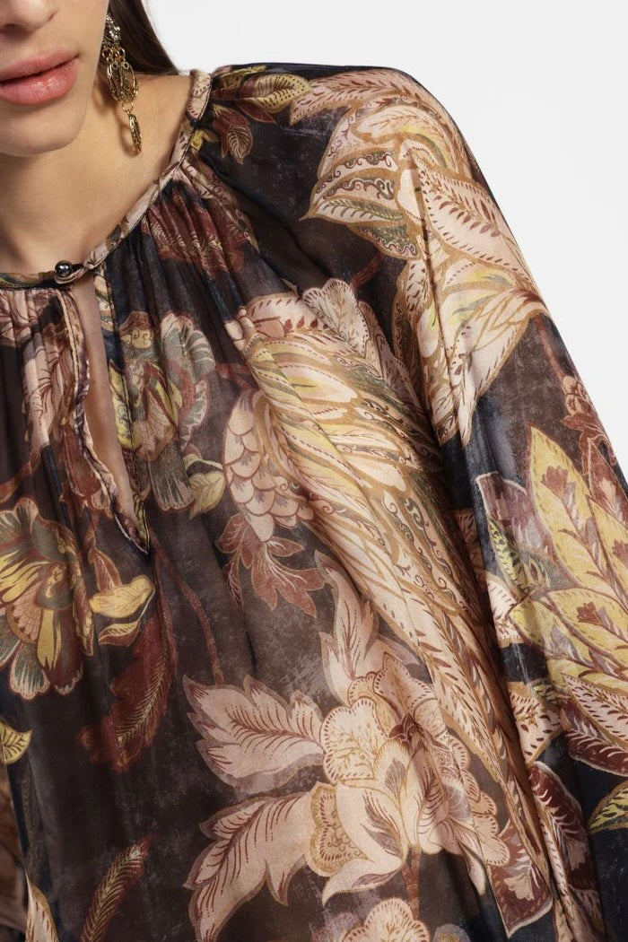 Dixie - Autumn Print Floral Blouse
