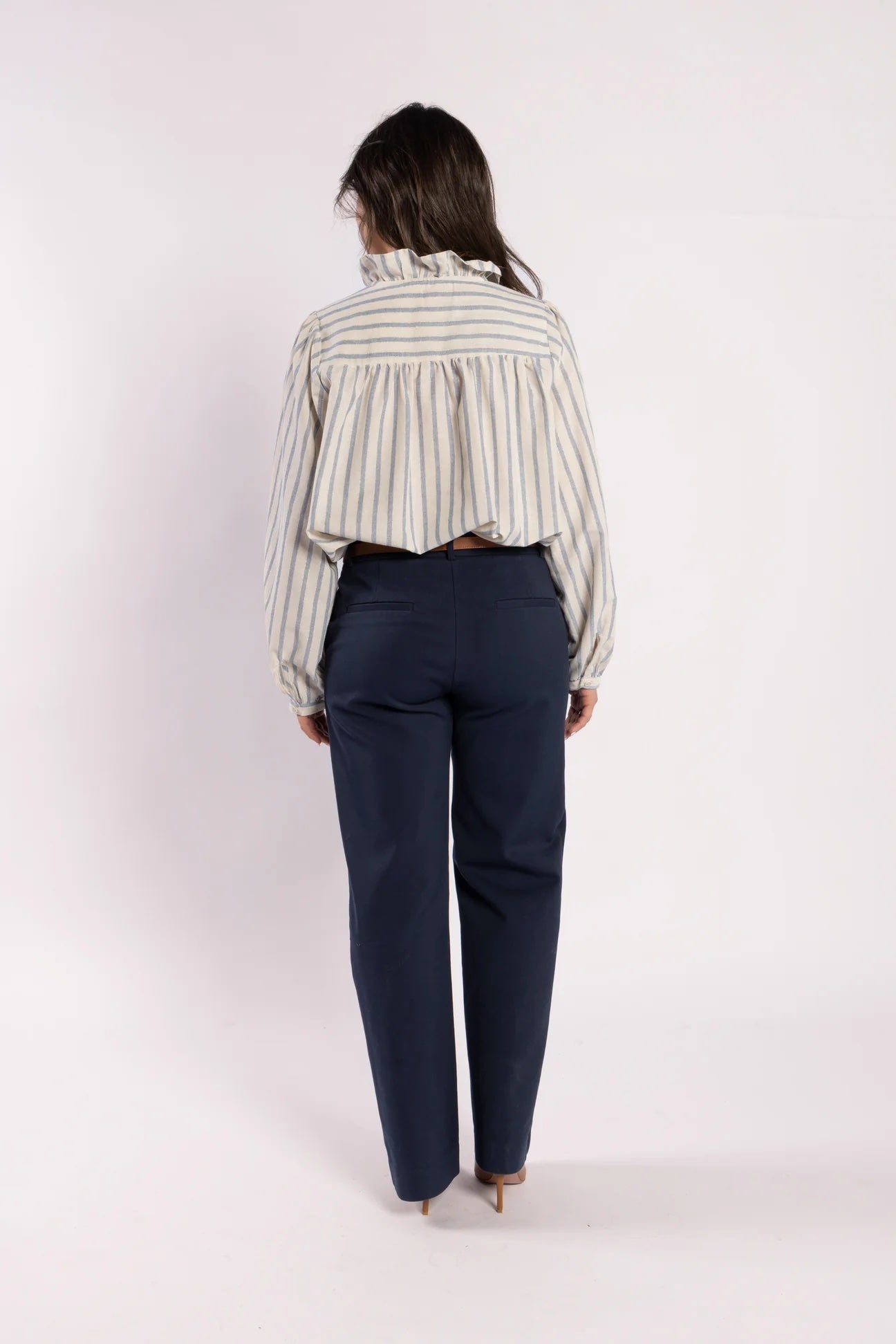 Cest La Vie Blouse - Metallic Stripe