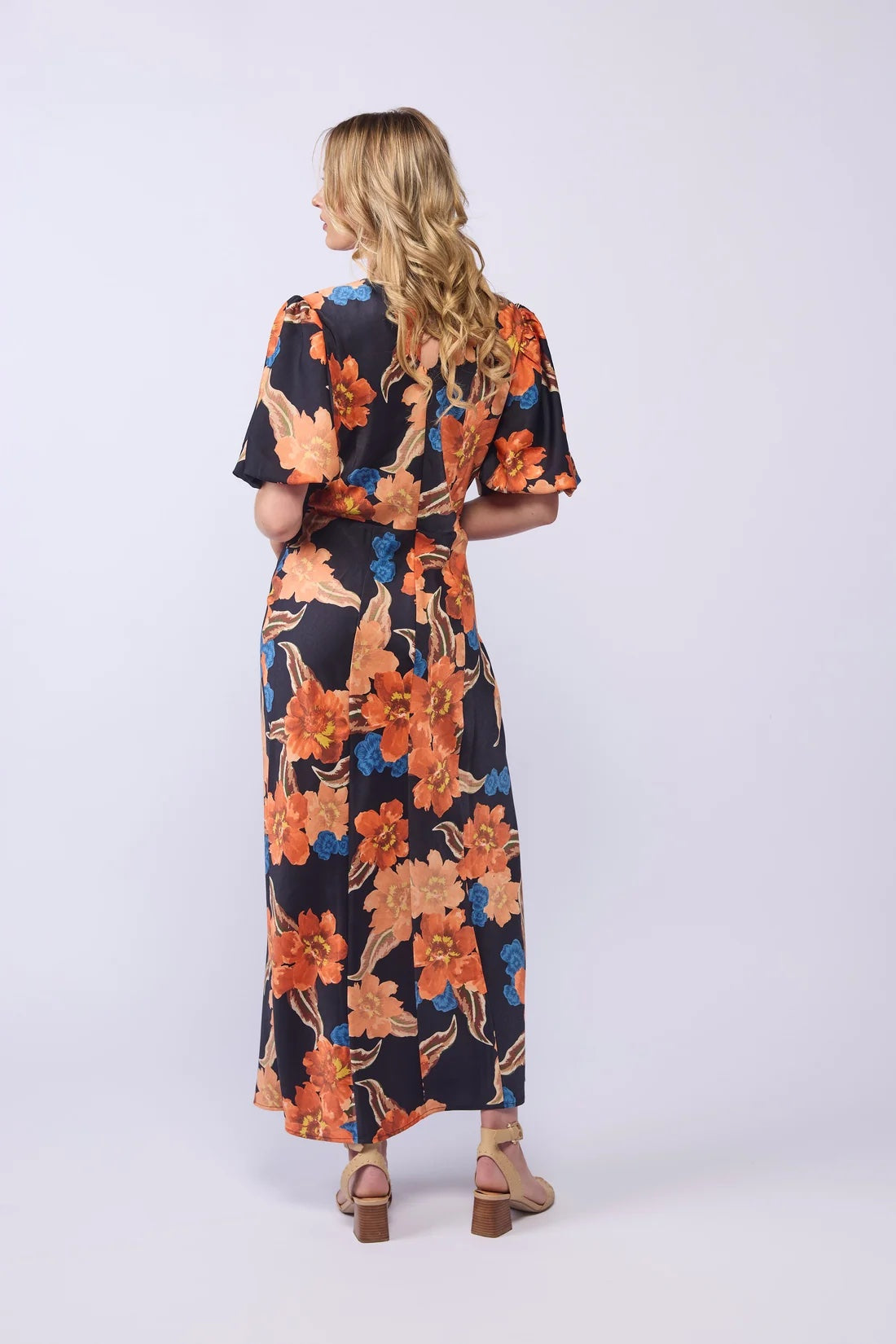 Amara Dress - Fire Flower