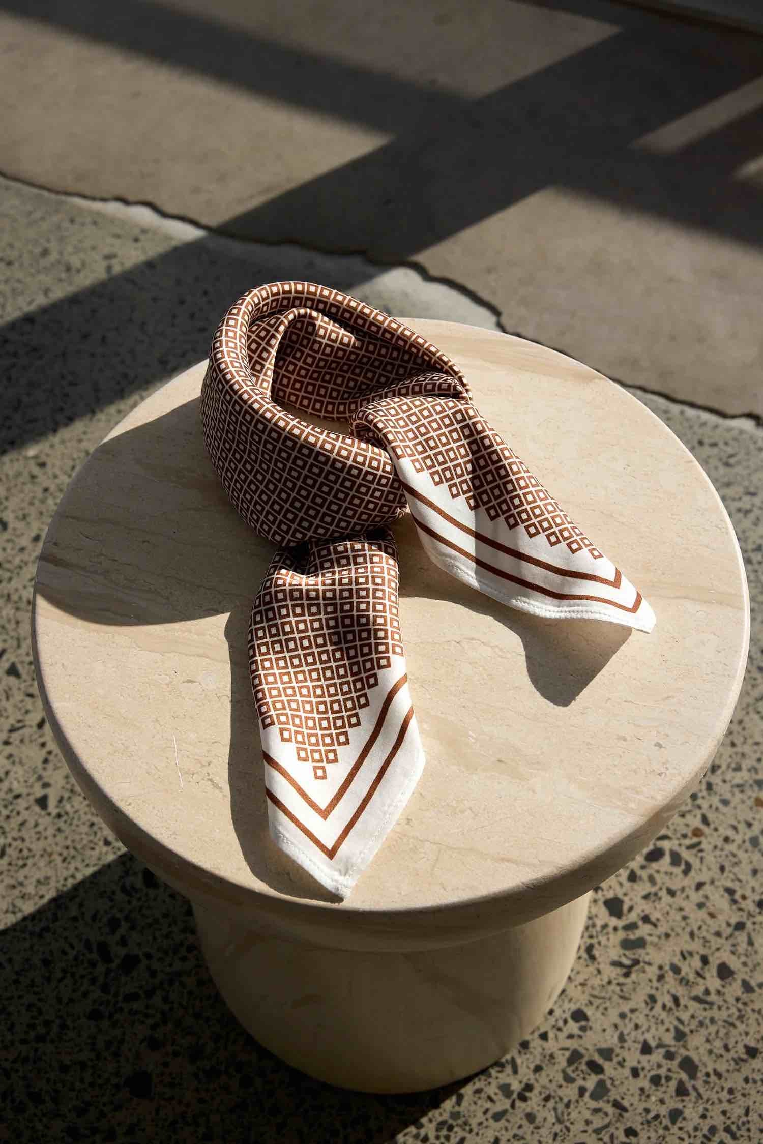 Prism Print Scarf - Spice