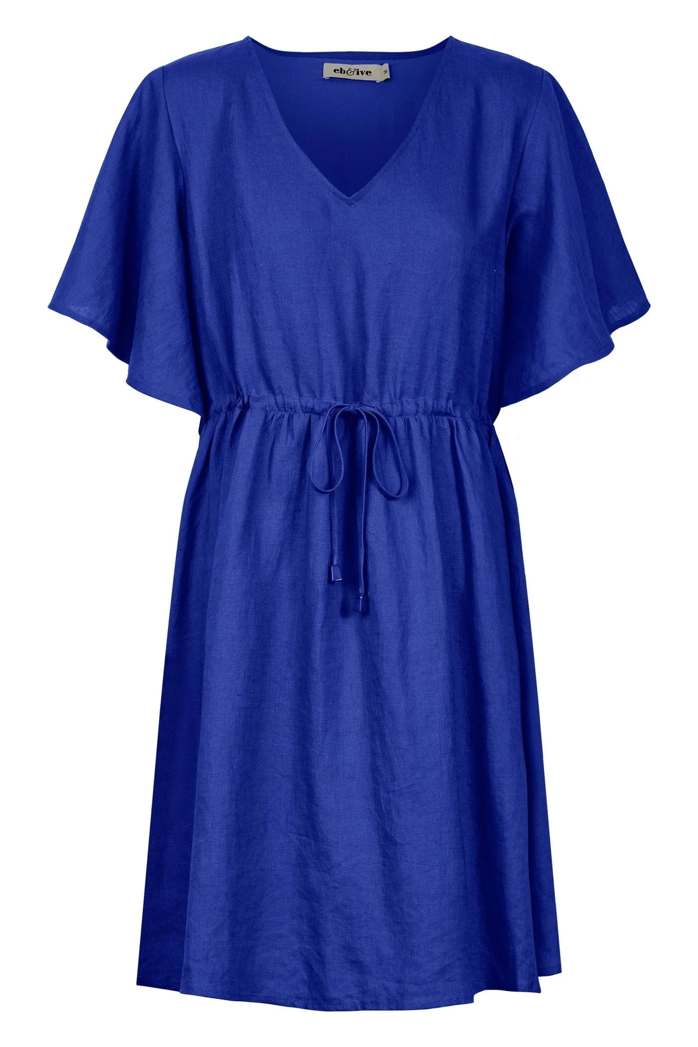 Halcyon Tie Dress- Cobalt