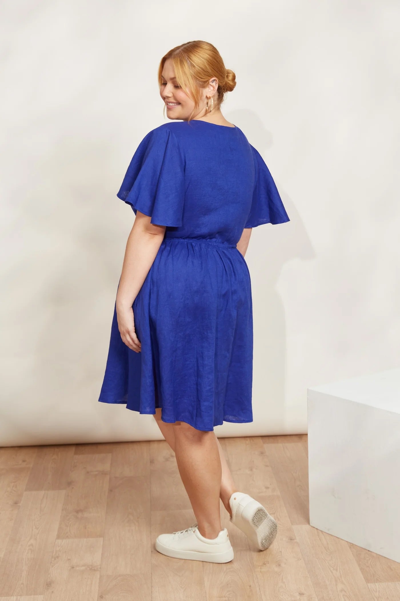 Halcyon Tie Dress- Cobalt