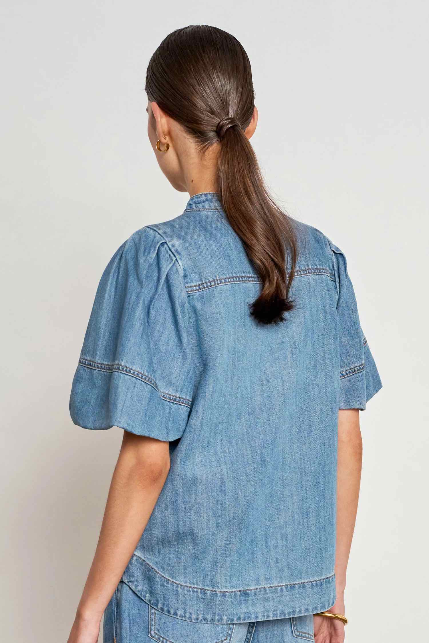 Magnify Top - Mid Wash Denim