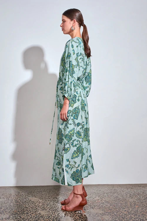 Haven Maxi Dress - Fern Paisley