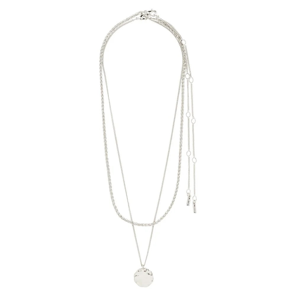 Declan Recycled Necklace - Silver Plated