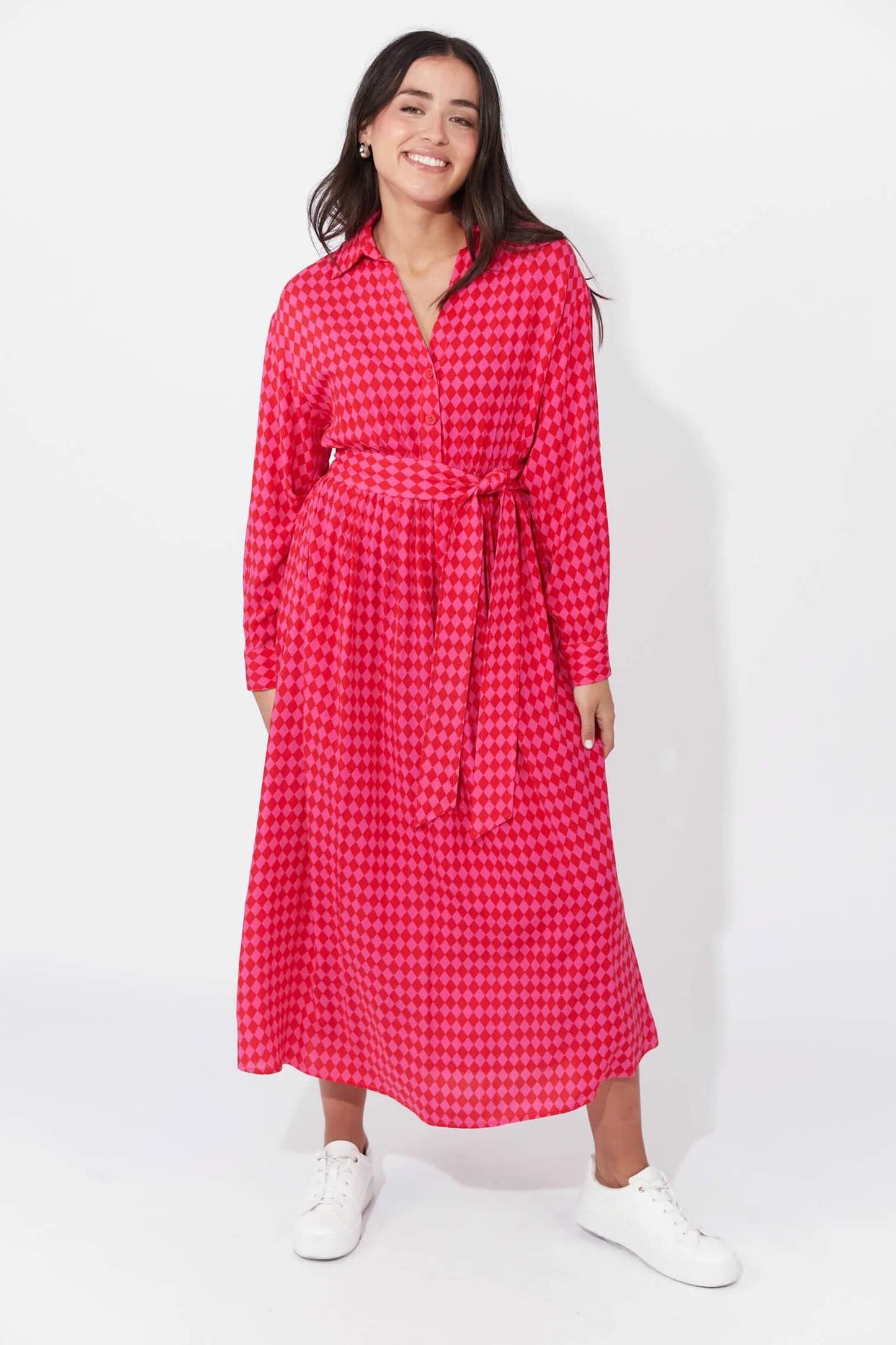 Casablanca Dress - Chilli/ Pink
