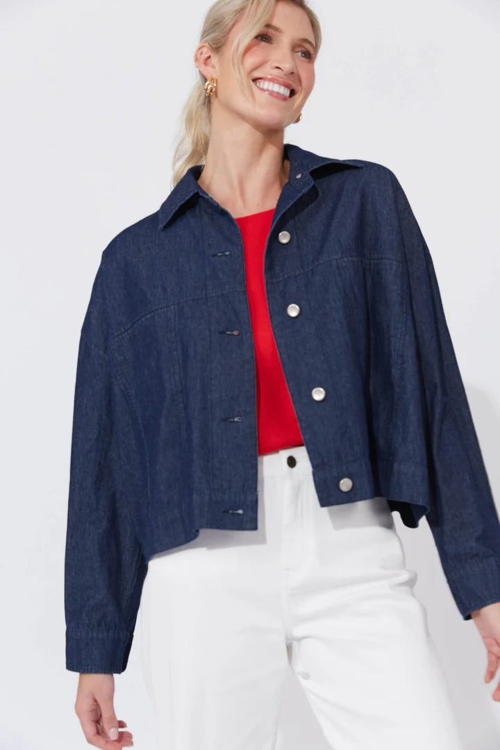 Austin Denim Crop Jacket