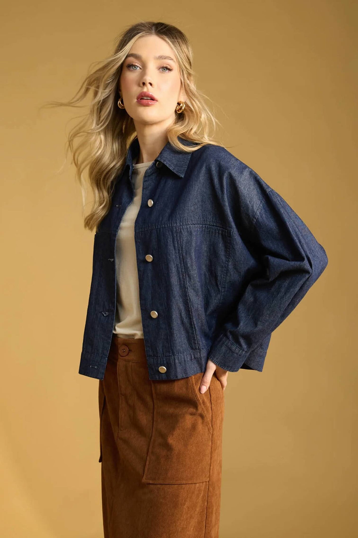 Austin Denim Crop Jacket