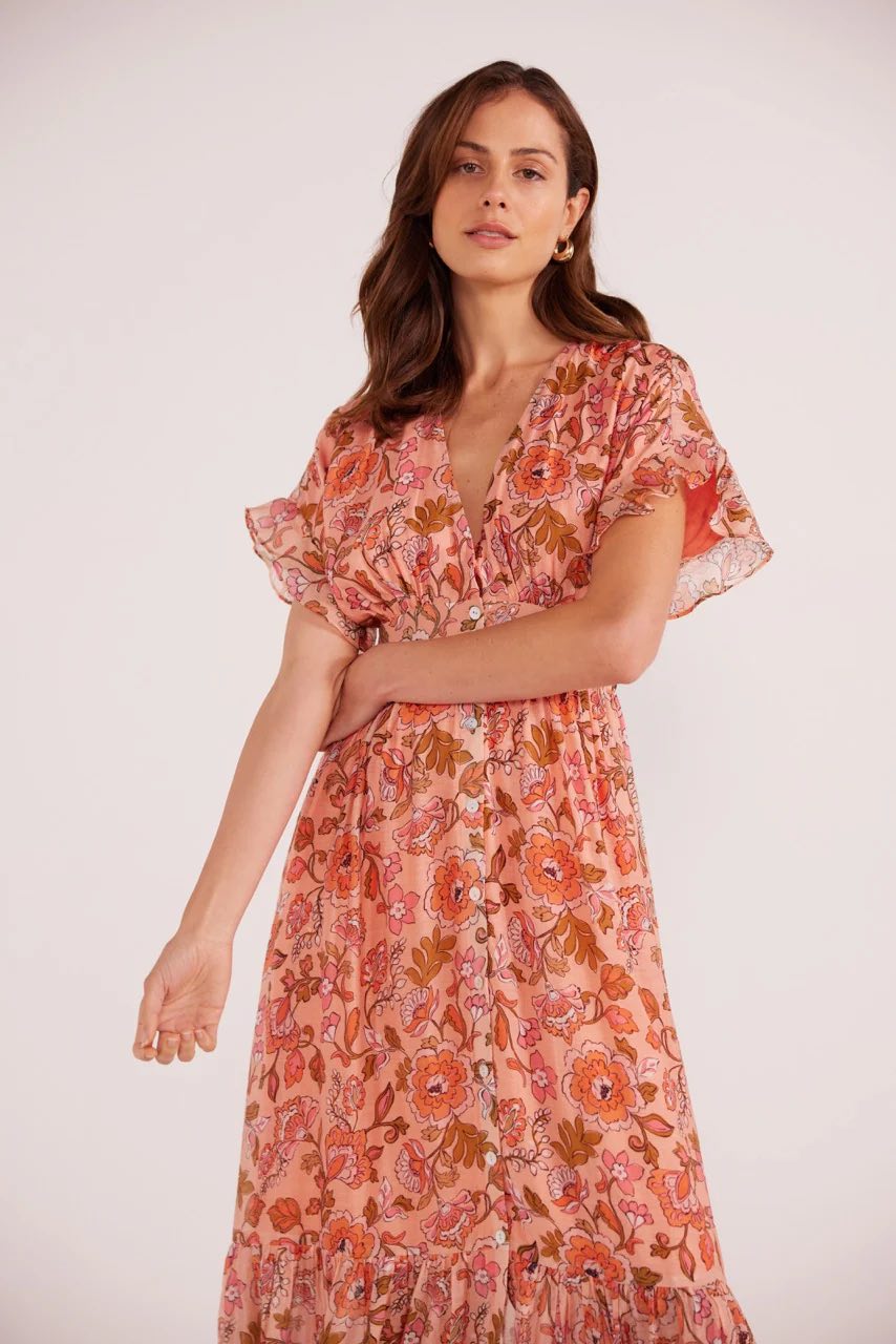 Amelia Button Down Midi Dress
