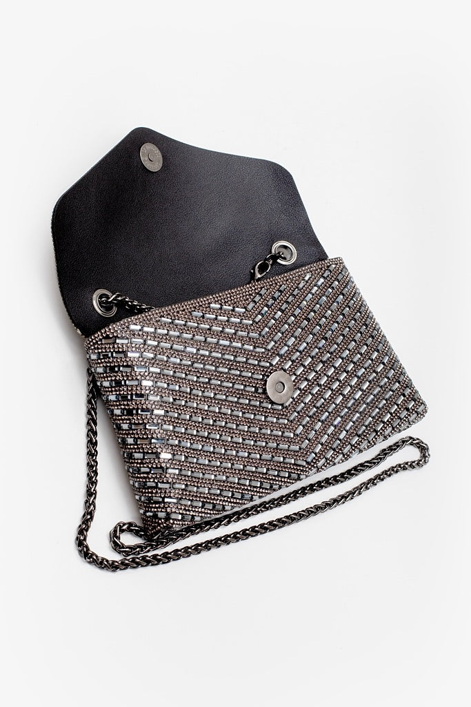 After Dark Clutch - Gunmetal