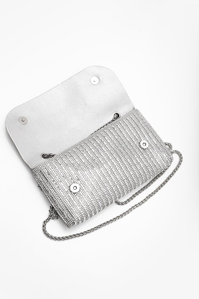 Estelle Clutch - Silver