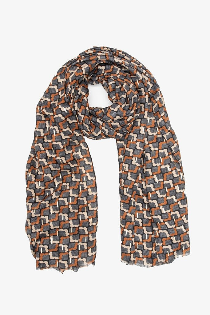 Floral Gridlock Scarf