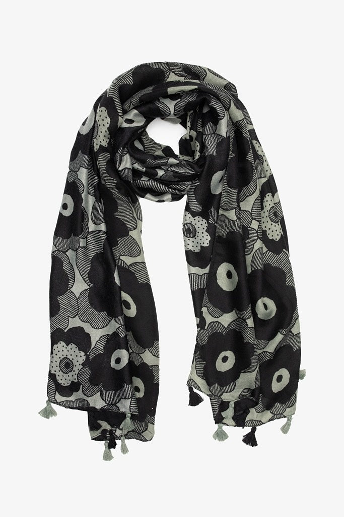 Abstract Dahlia Scarf