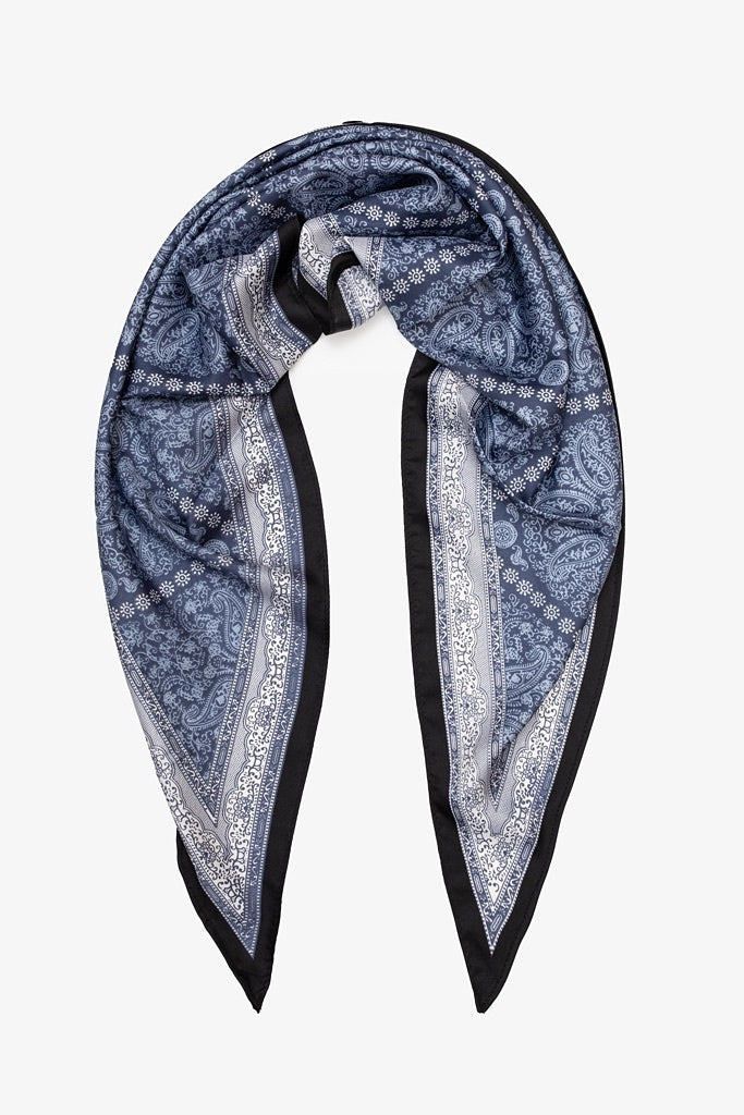 Triangle Neck Scarf - Coastal Paisley