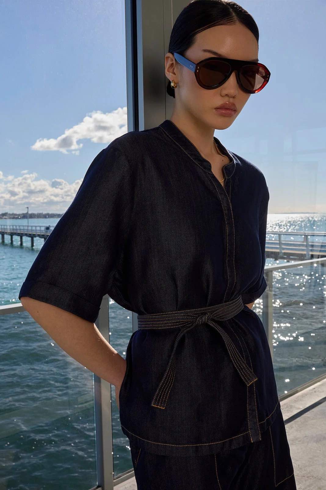 Axis Top - Indigo