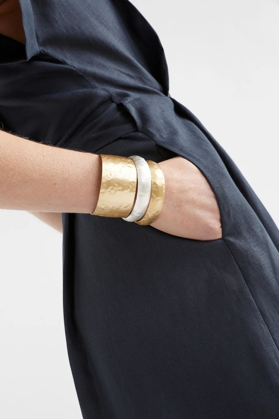 Gild Thin Cuff Bangle - Gold