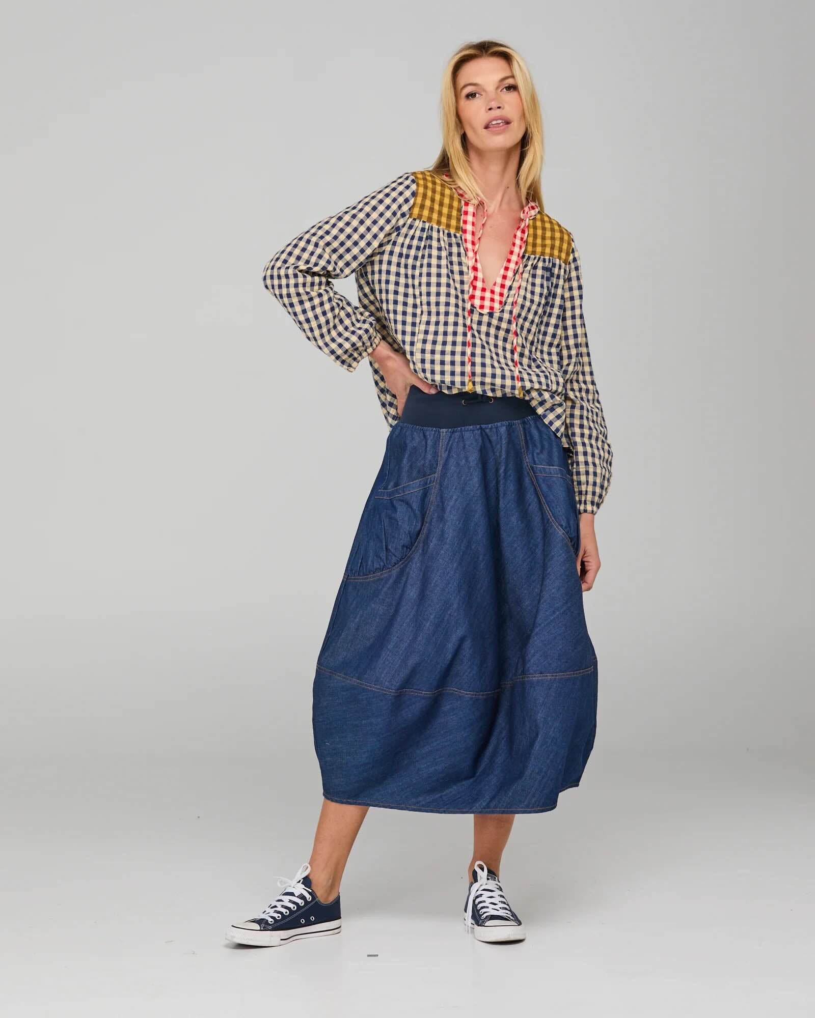 Guru Skirt - Dark Denim