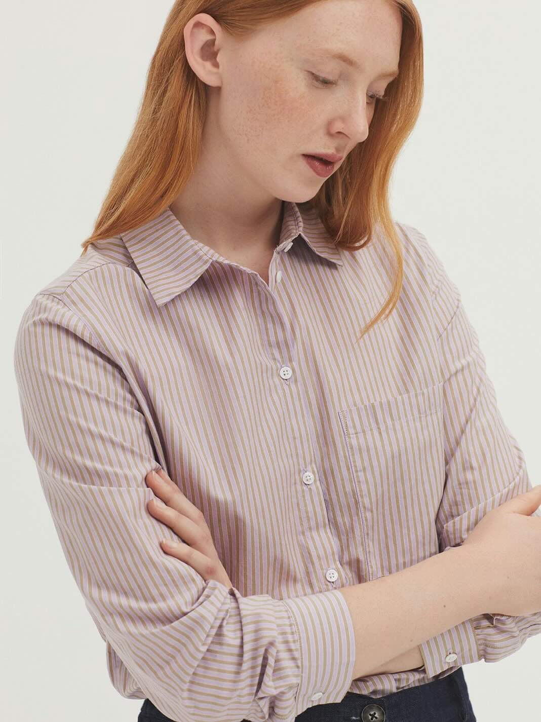 Striped Poplin Shirt