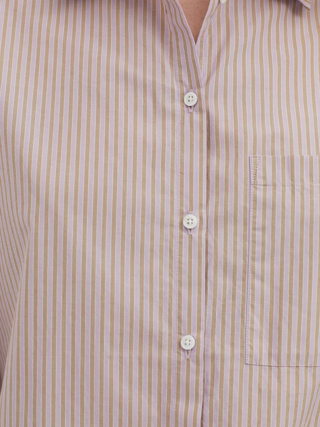 Striped Poplin Shirt