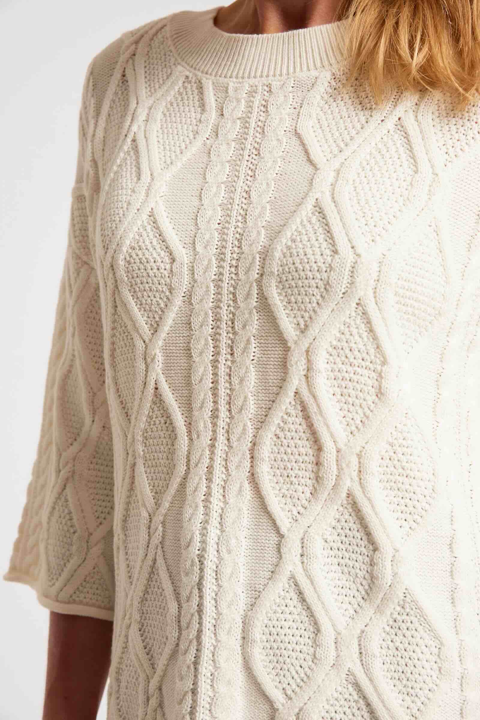 Casa Cable Jumper - White