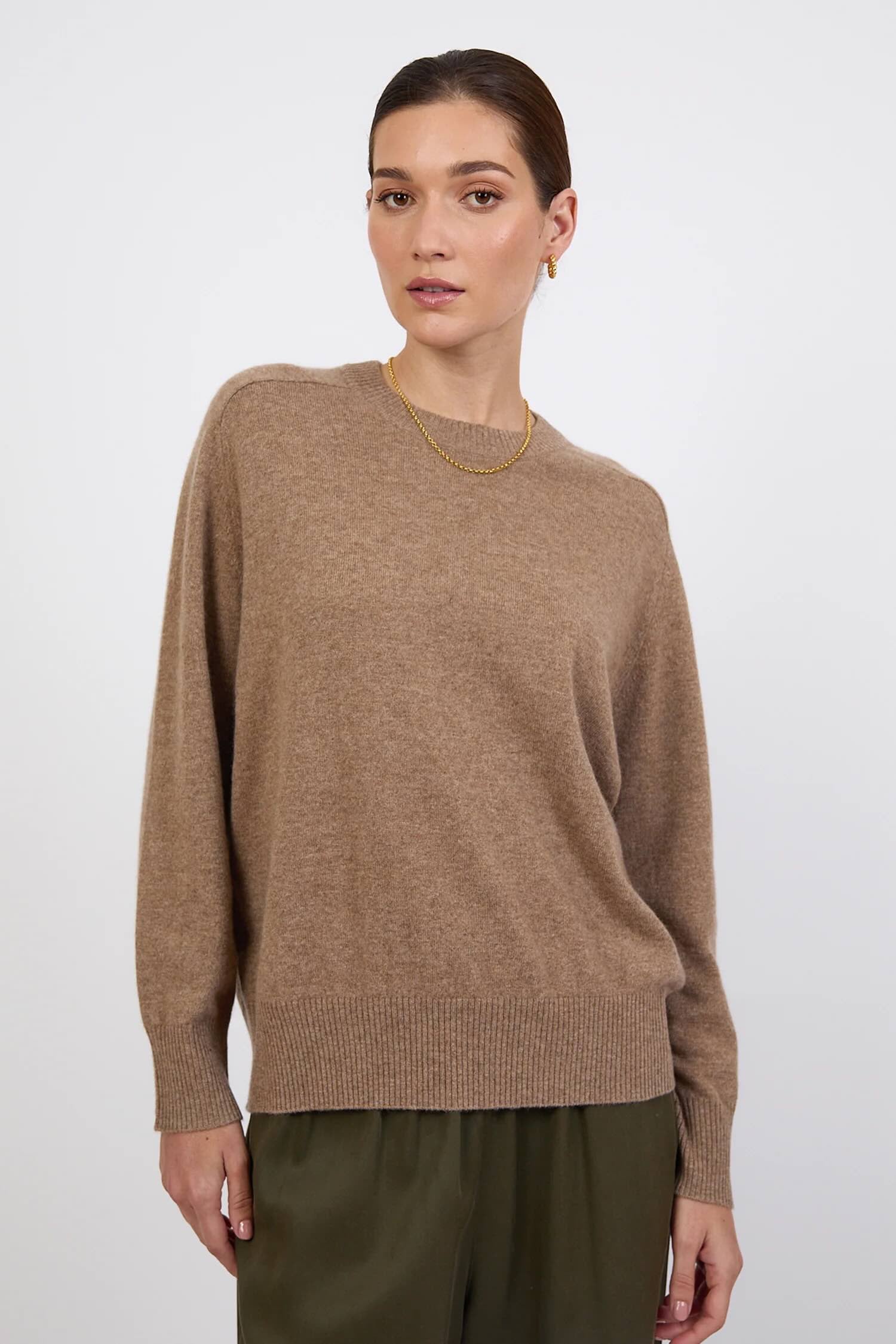 Cashmere Crew - Nutmeg