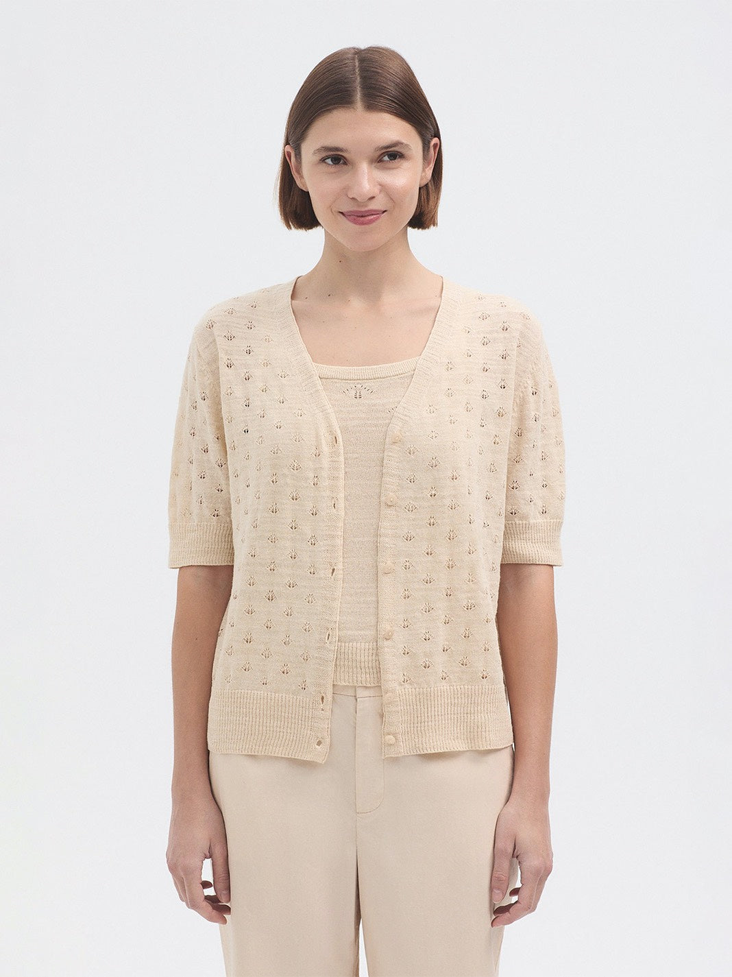 Openwork Cardigan
