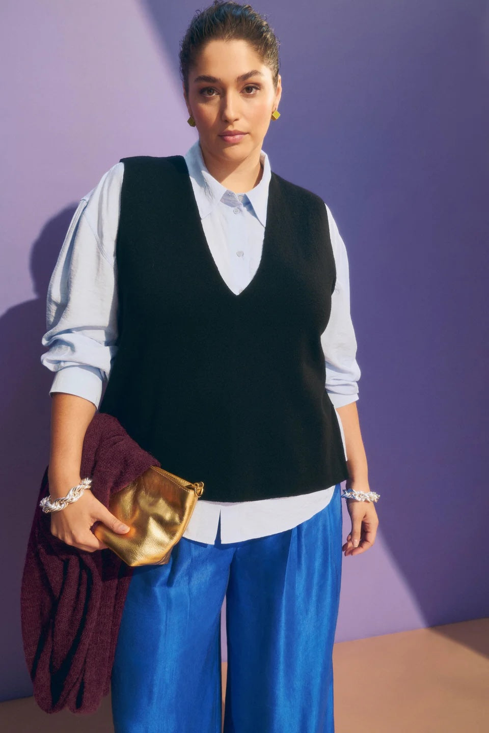 ELK Alin Knit Vest- Black