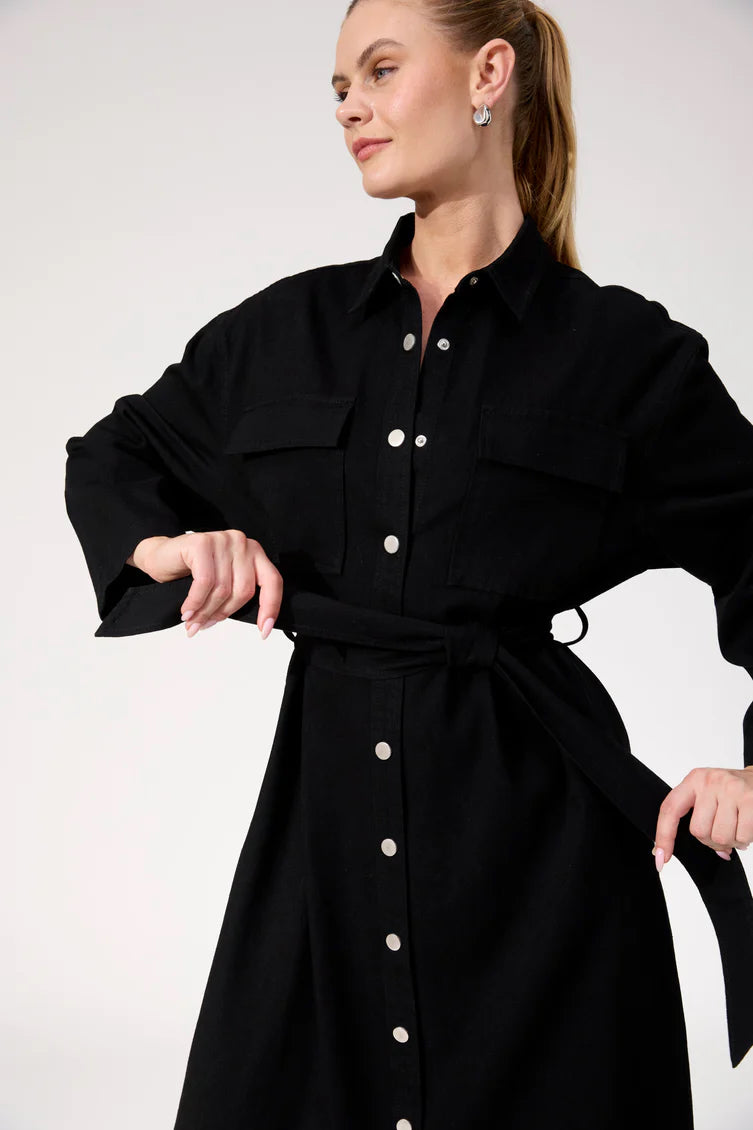 Denver Denim Shirt Dress
