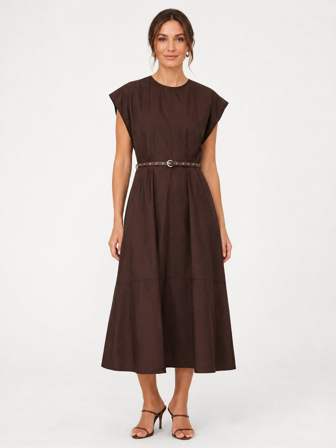 Dixie Belted Curve Dress in Moro