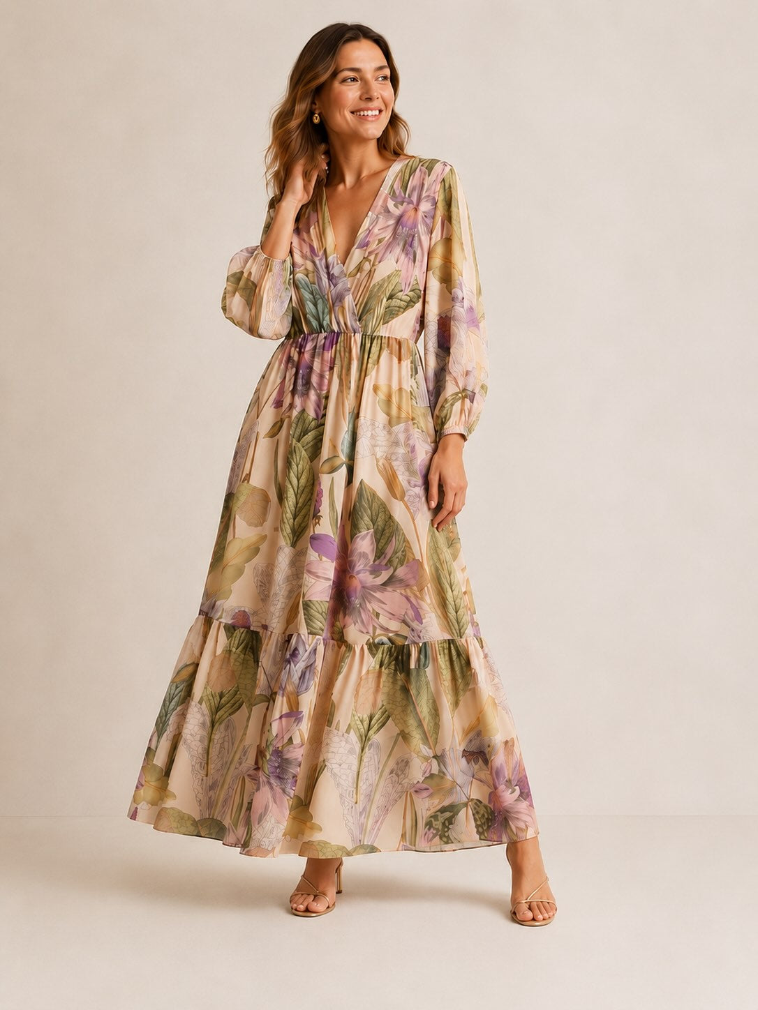 Dixie Diva Dress in Cipria Print