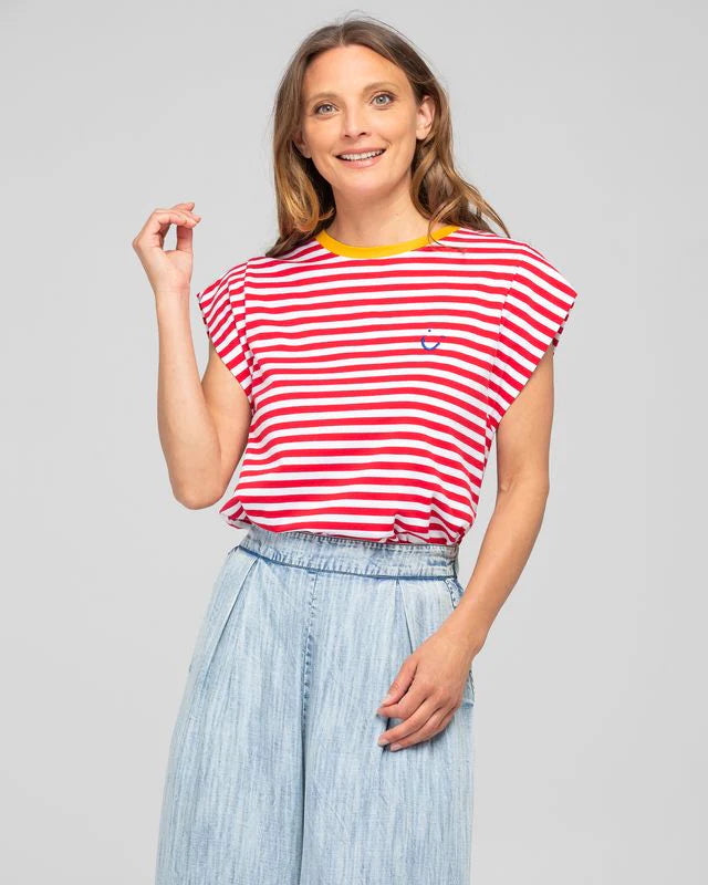 Bellisimo Tee - Red Stripe