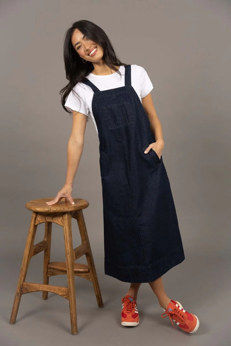 Edit Pinafore-Dark Blue