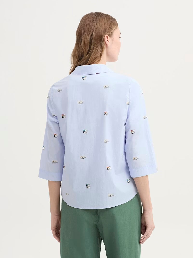 Flying Books Print Shirt
