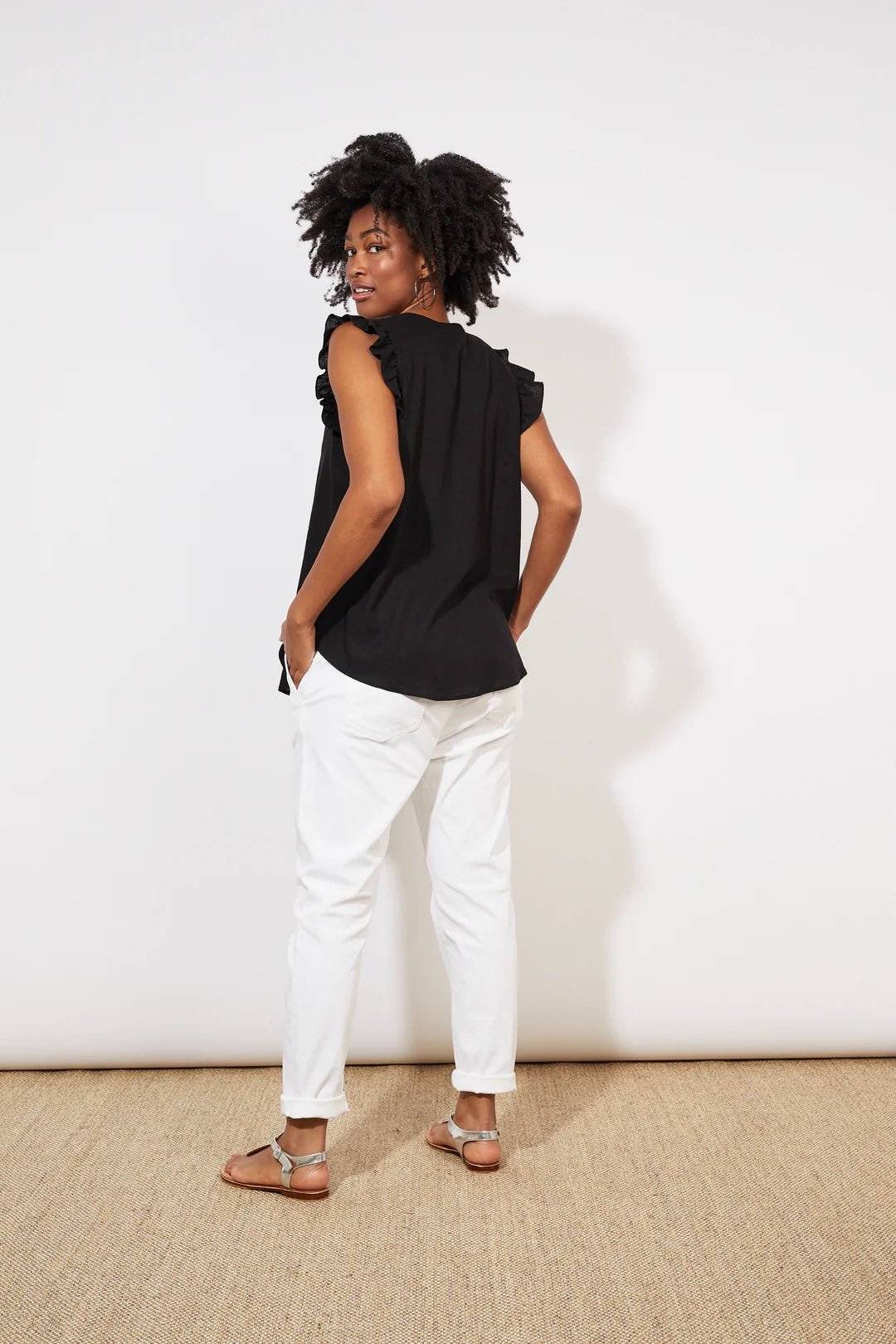 Tanna Frill Top - Jet