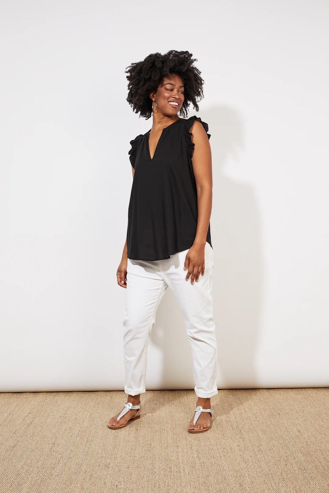 Tanna Frill Top - Jet
