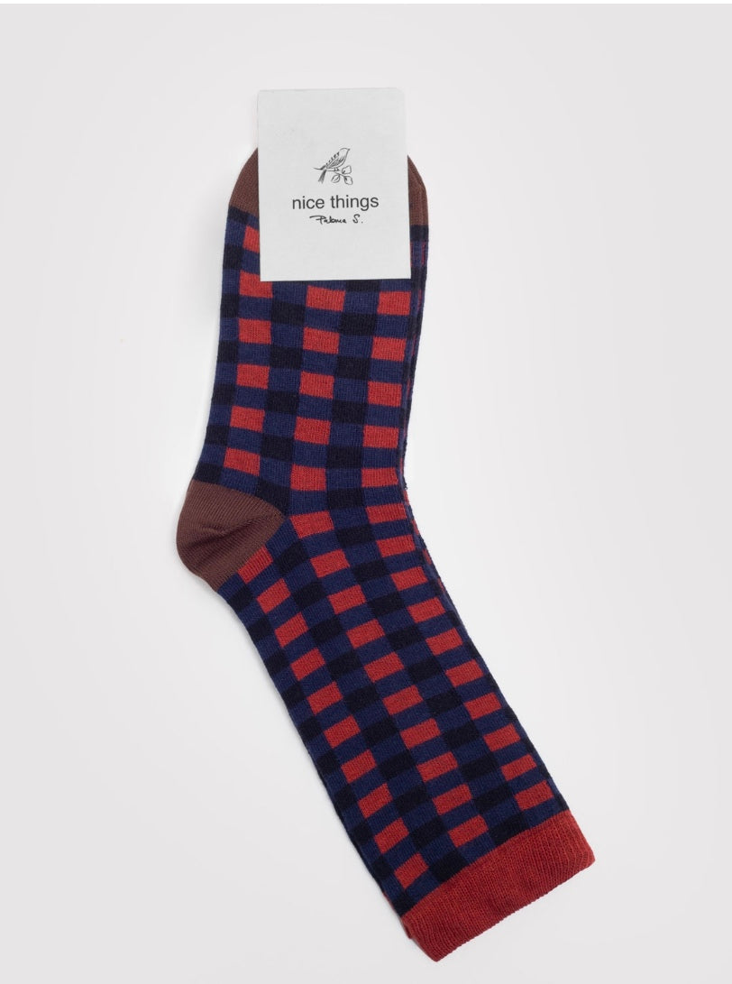 Nice things Gingham Socks
