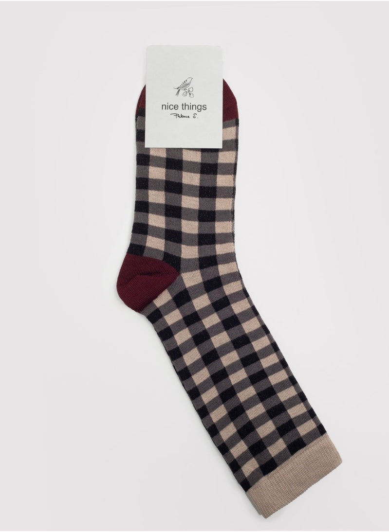 Nice things Gingham Socks