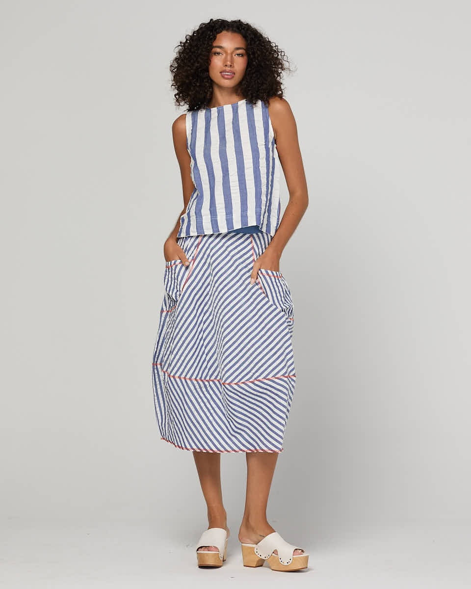 Guru Skirt - Ocean Stripe