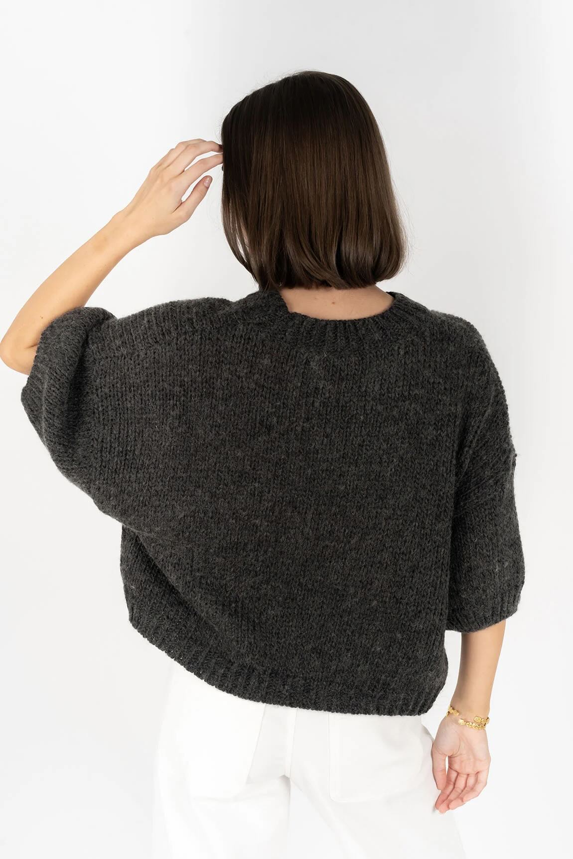 Alora Top - Charcoal