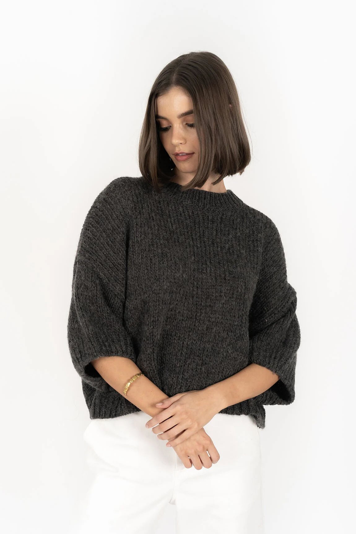 Alora Top - Charcoal