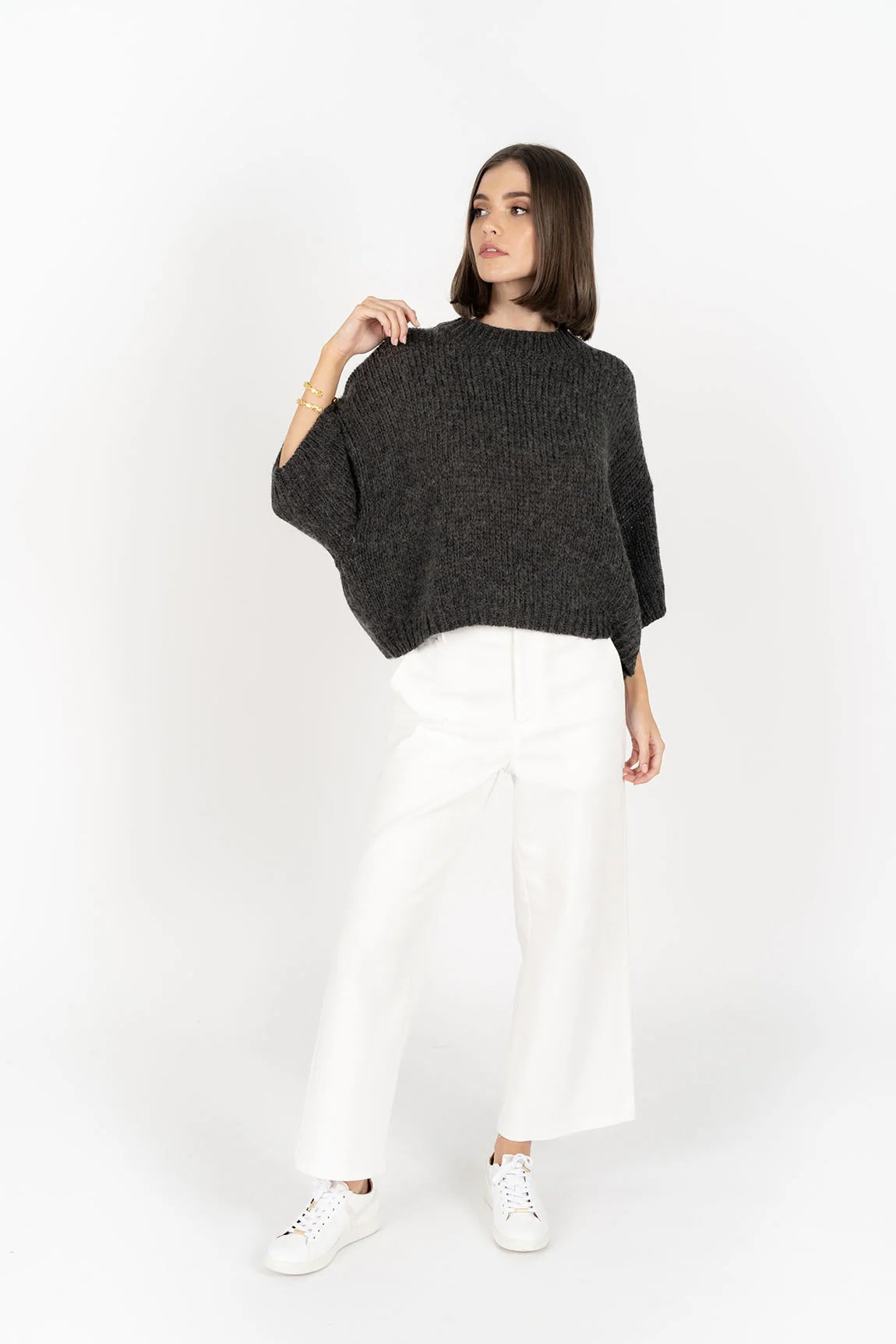 Alora Top - Charcoal