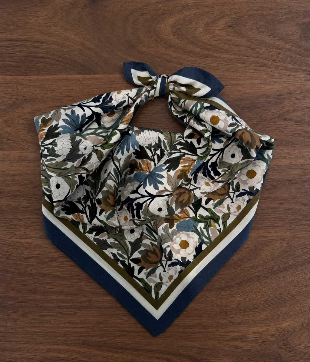 Harriet Silk Scarf 53x53 - Floral