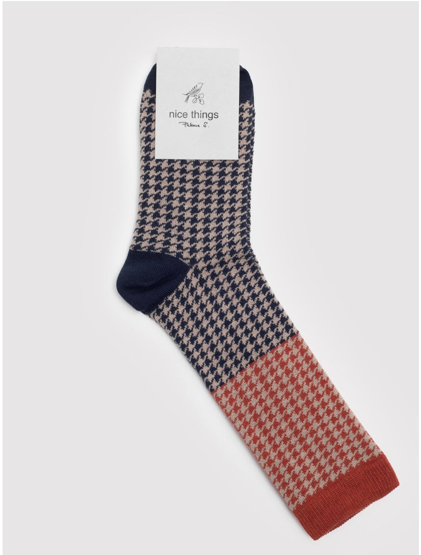 Nice Things Houndstooth Socks