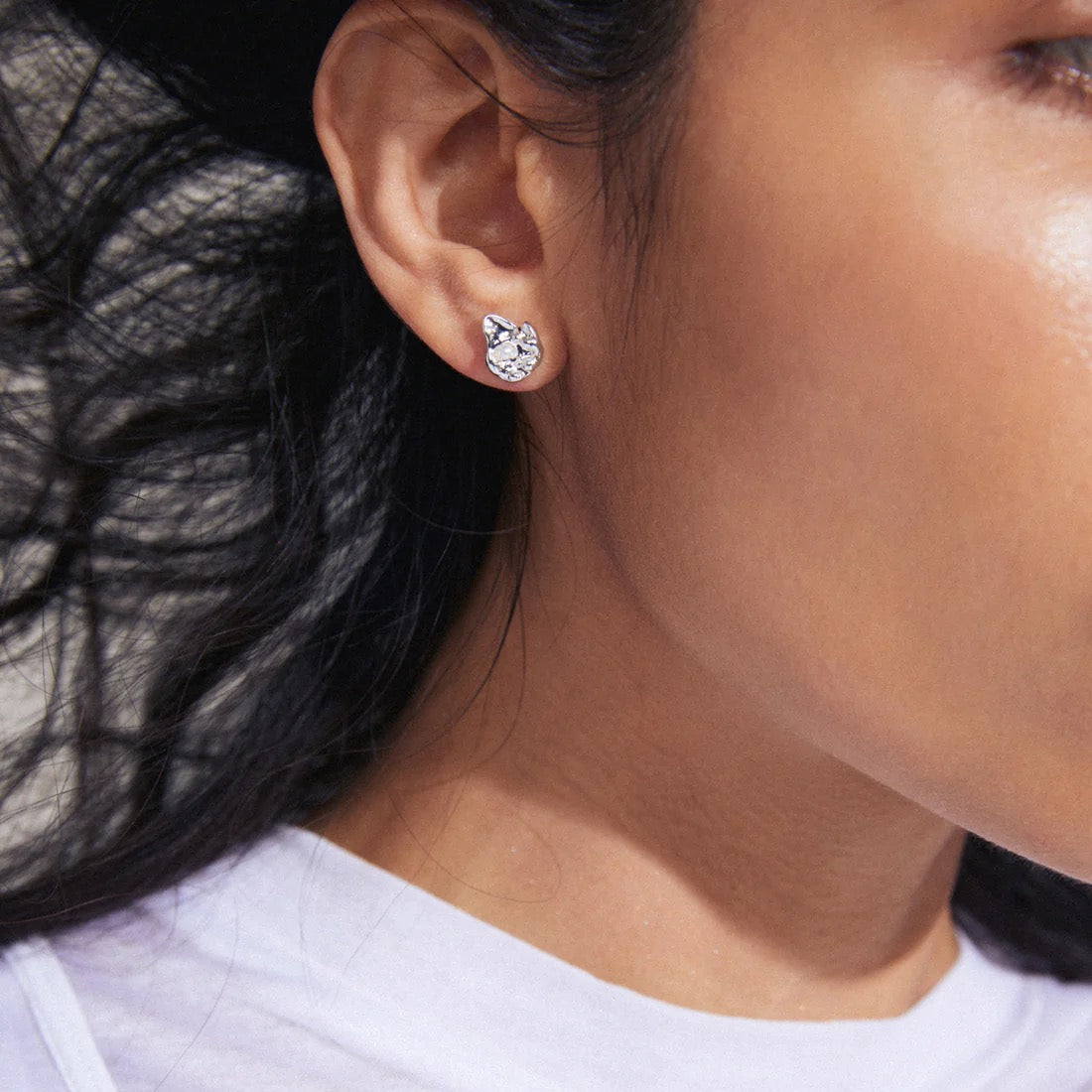 Pilgrim Inaya Recycled Earrings - Silver Plated