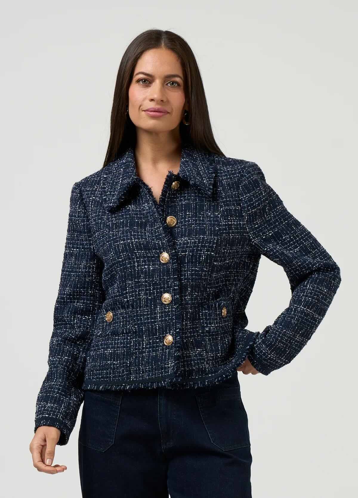 Inez Jacket- Indigo Multi