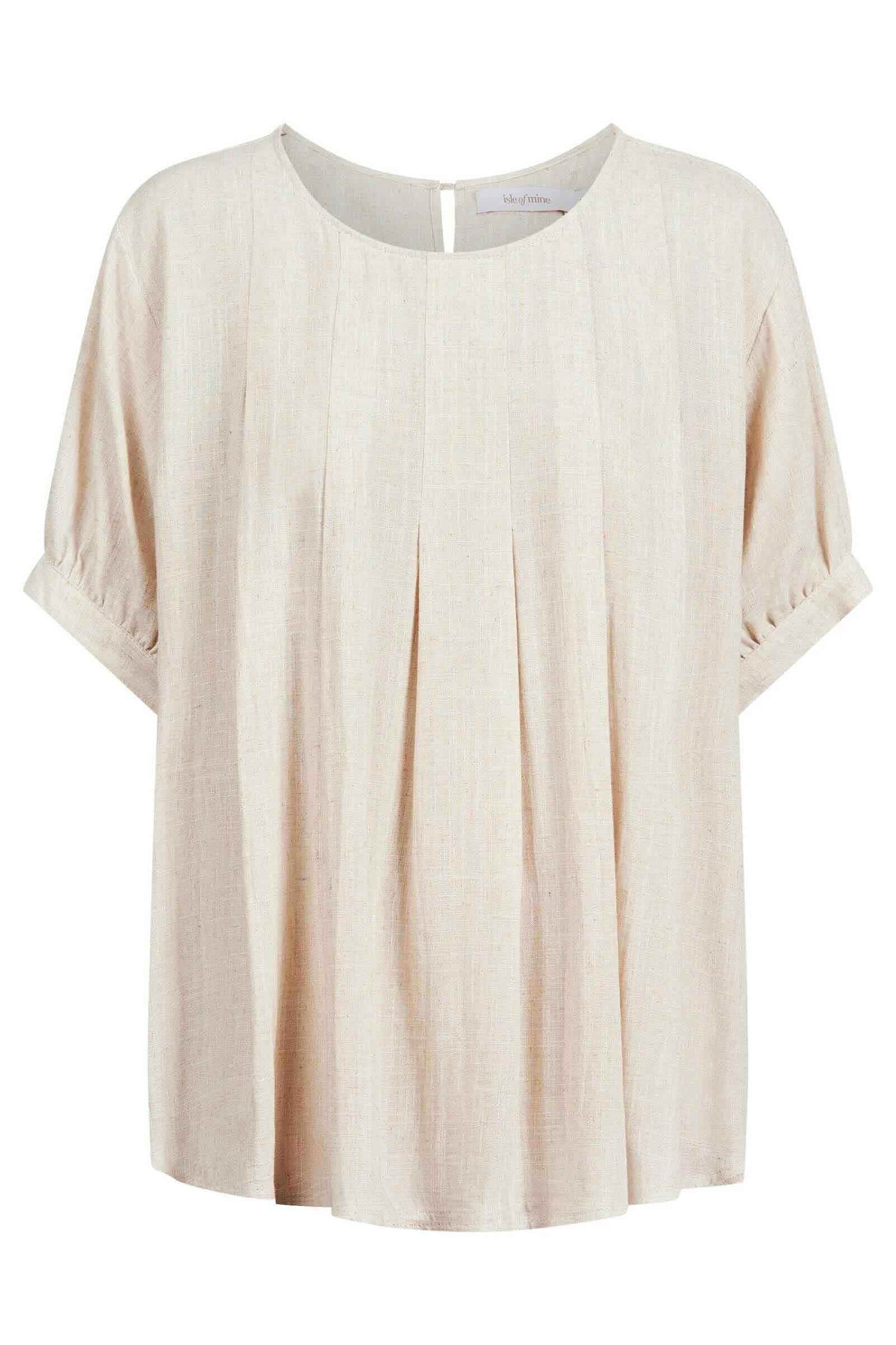 Ingrid Pleat Top - Canvas
