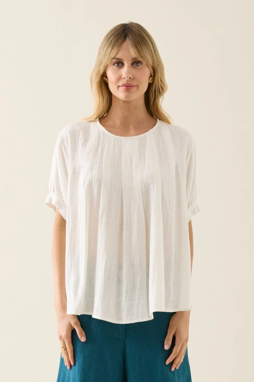 Ingrid Pleat Top