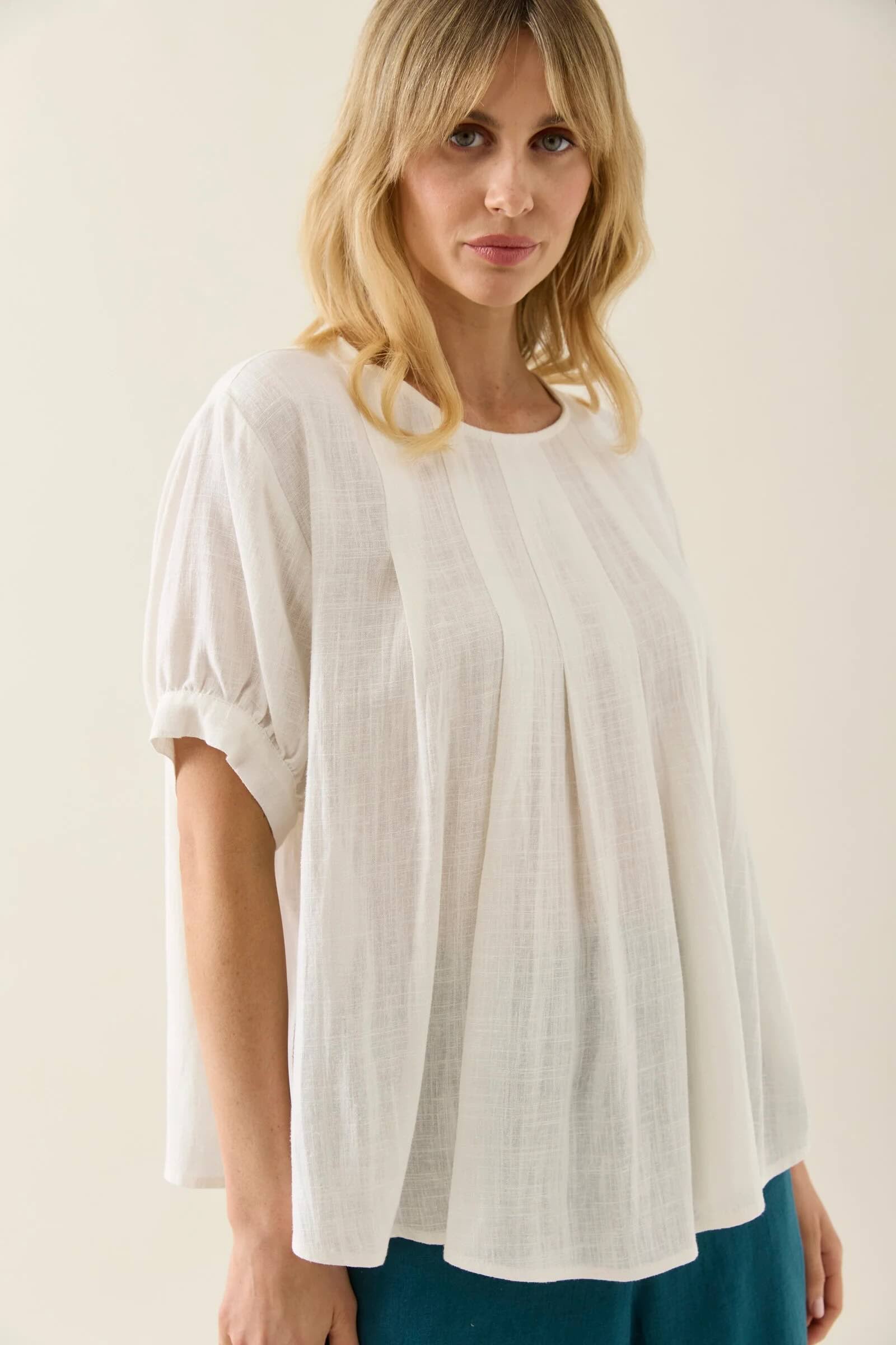 Ingrid Pleat Top