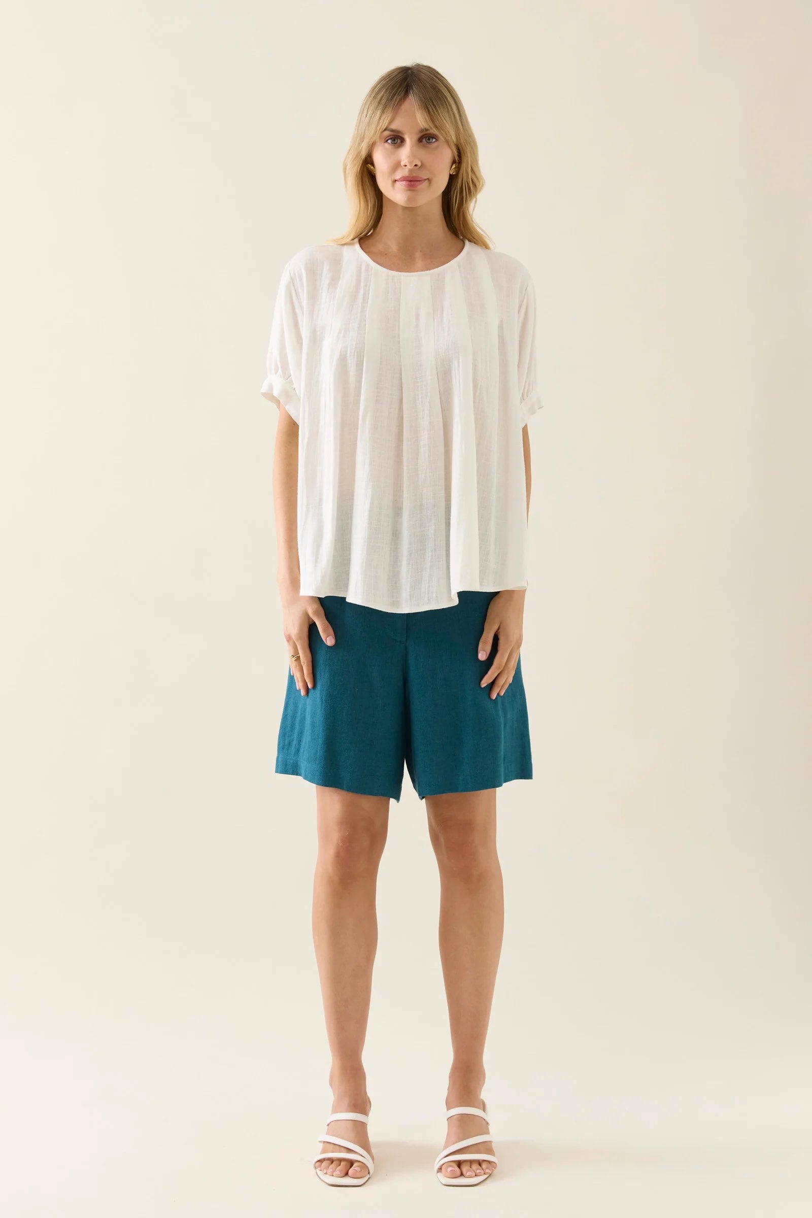Ingrid Pleat Top